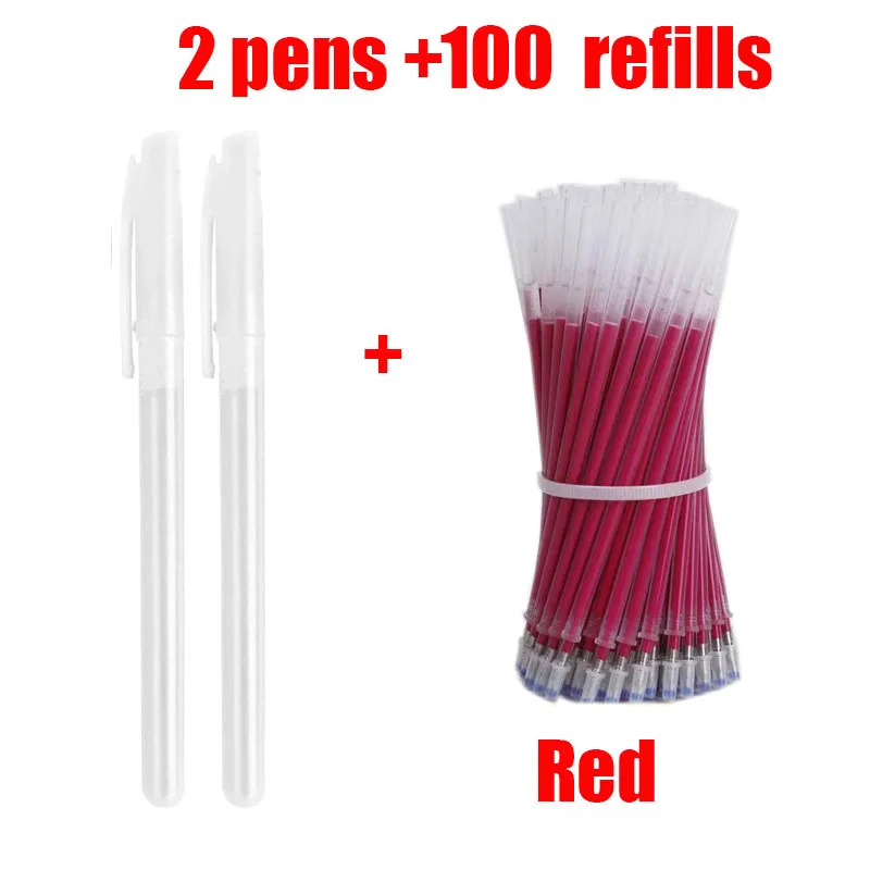 100pcs 2.5/3.0mm Rod Fabric Marker Heat Erasable Pen Refill Cloth Leather  Mark High Temperature Disappearing Pen Sewing Tool