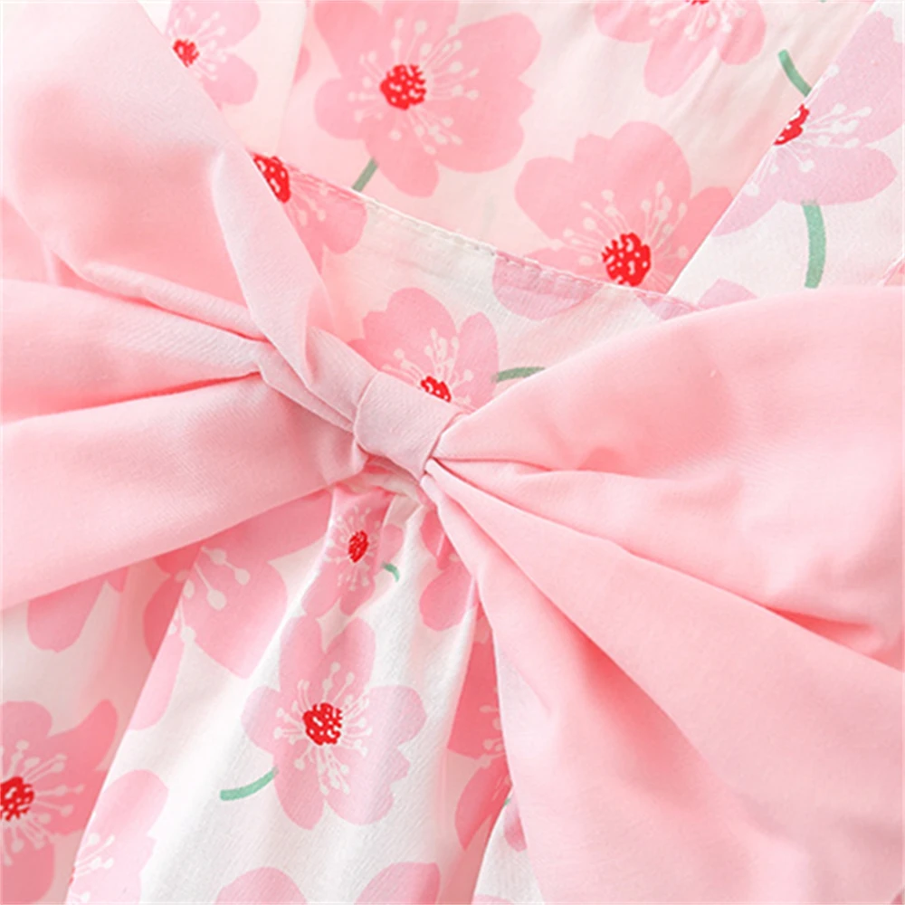 Summer Sleeveless Flower Dress Set 5