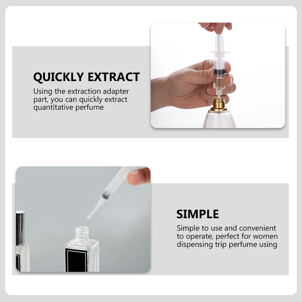 16Pcs Perfume Extraction Pump Dispensing Tool Refillable Bottles Skin Care Tool Quantitative Distribution Accurate Volume Tight