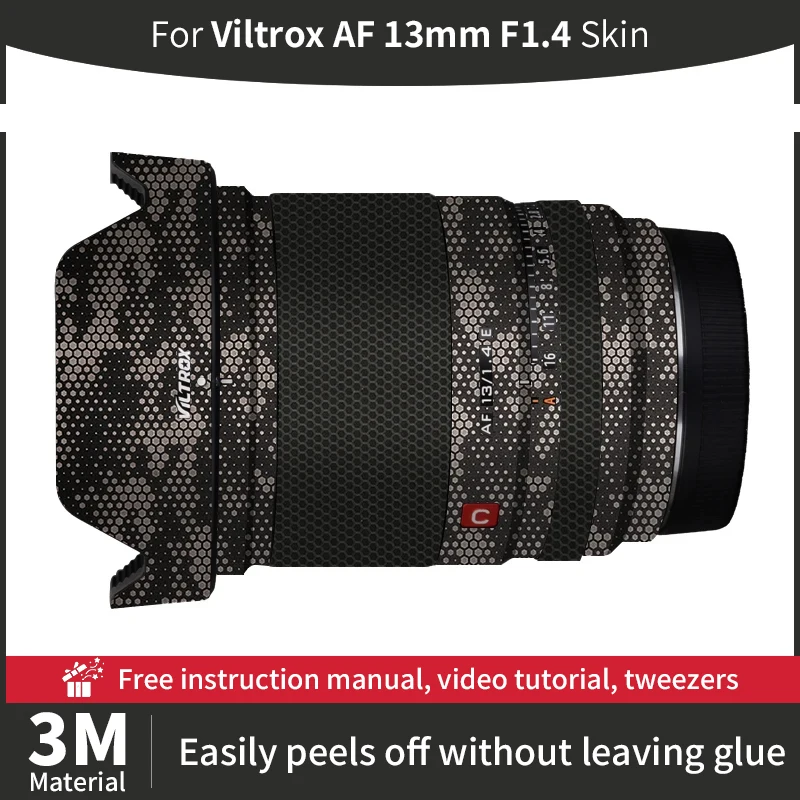 For Viltrox 13mm Skin Viltrox AF 13mm F1.4 Camera Lens Skin Anti-scratch Camera Lens Sticker protective film