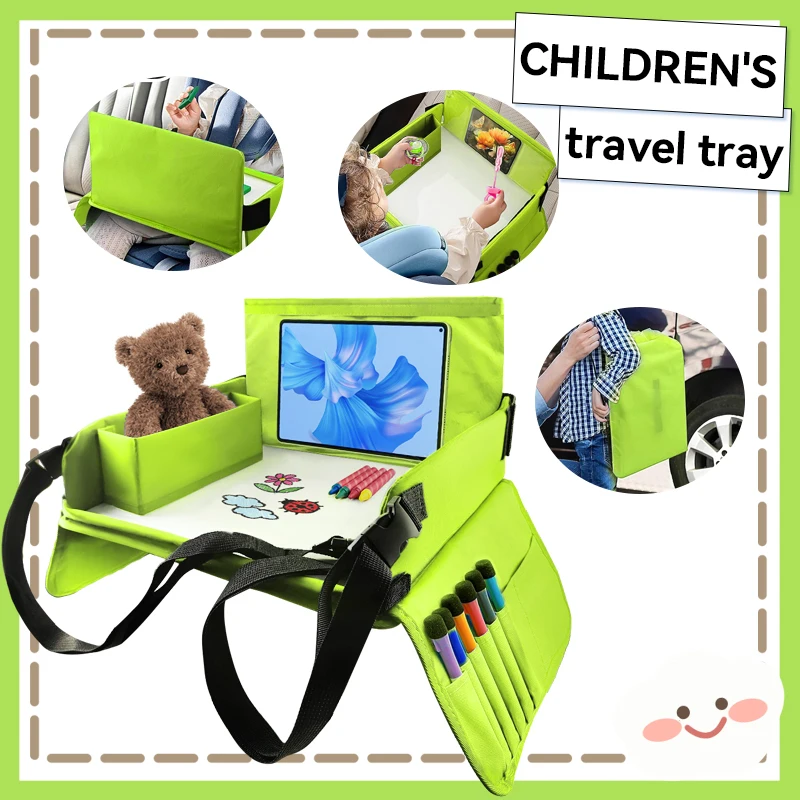 Bandeja De Viaje Para Niños Pillani Modelo Automóvil Negro | Envío Gratis