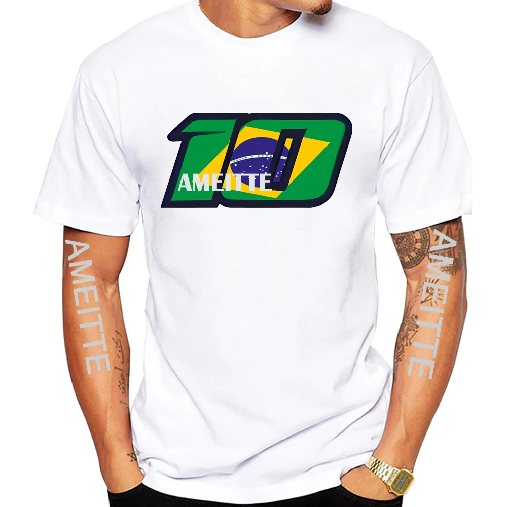 Legendary Brazilian Rider T-Shirt - Men's Short Sleeve Sport Tee in White