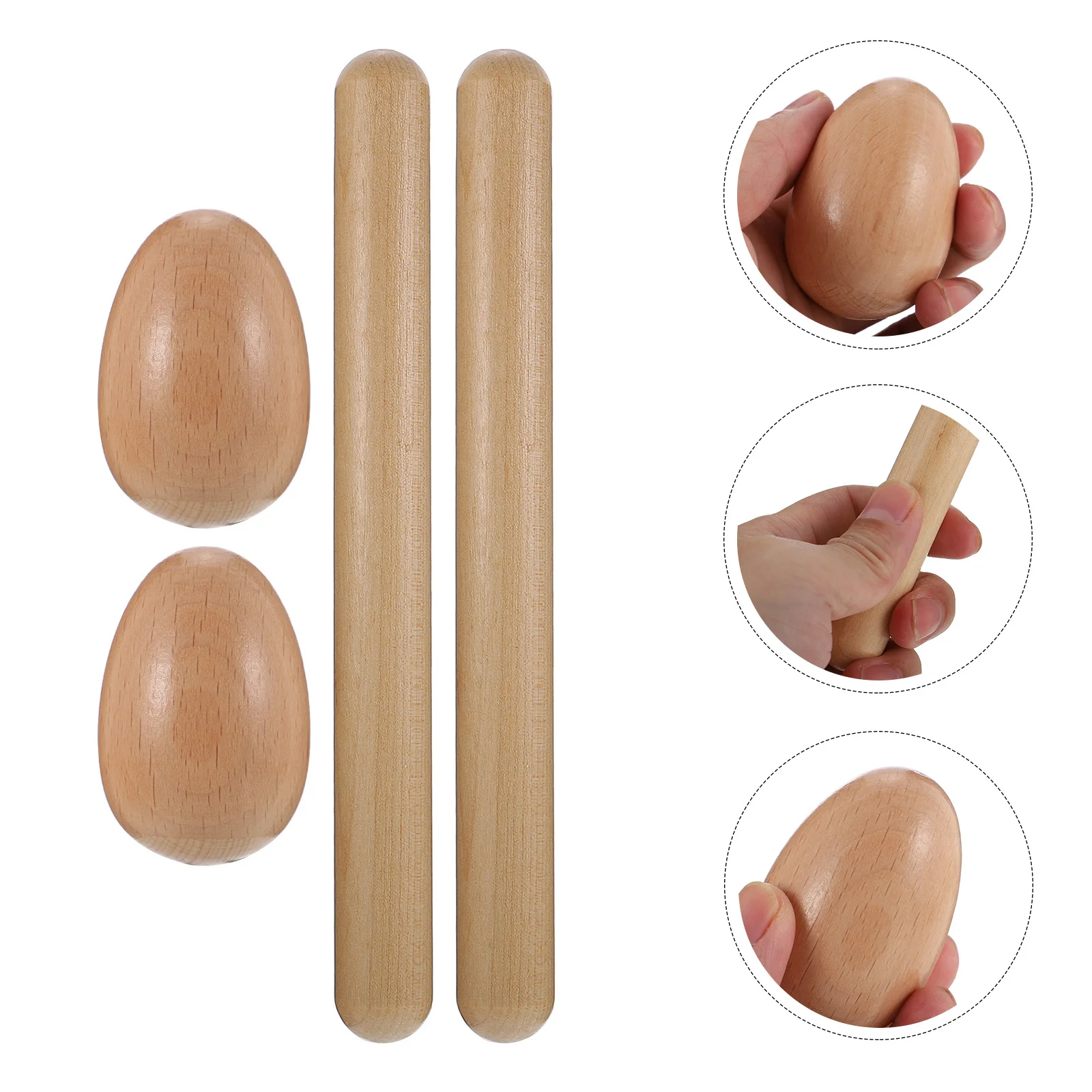 

Percussion Instrument Accessories Wooden Egg Shakers Baby Instruments Toys Rhythm Sticks Musical Kids
