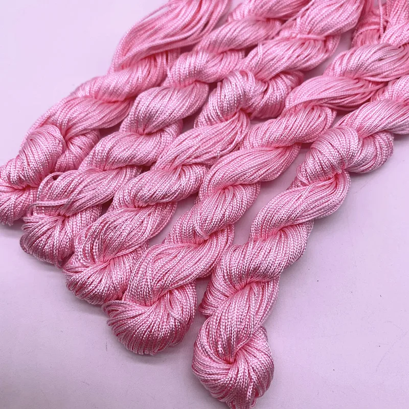 1.0mm Nylon Cord Thread Chinese Knot Macrame Rattai Braided String 20yards/lot for Jewelry Making DIY Clothing Accessories,nylon cord,macrame cord
