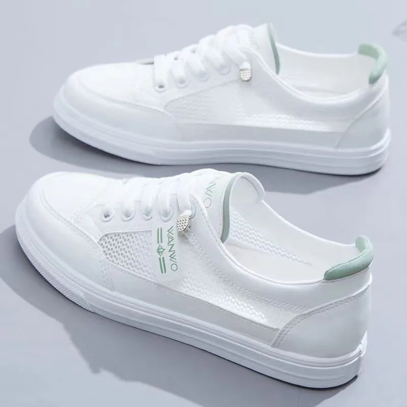 New Moccasins Woman Summer Loafers White Flat Rubber Sole Vulcanize Sports Flat Shoes Female Pu Leather Sneakers 6505