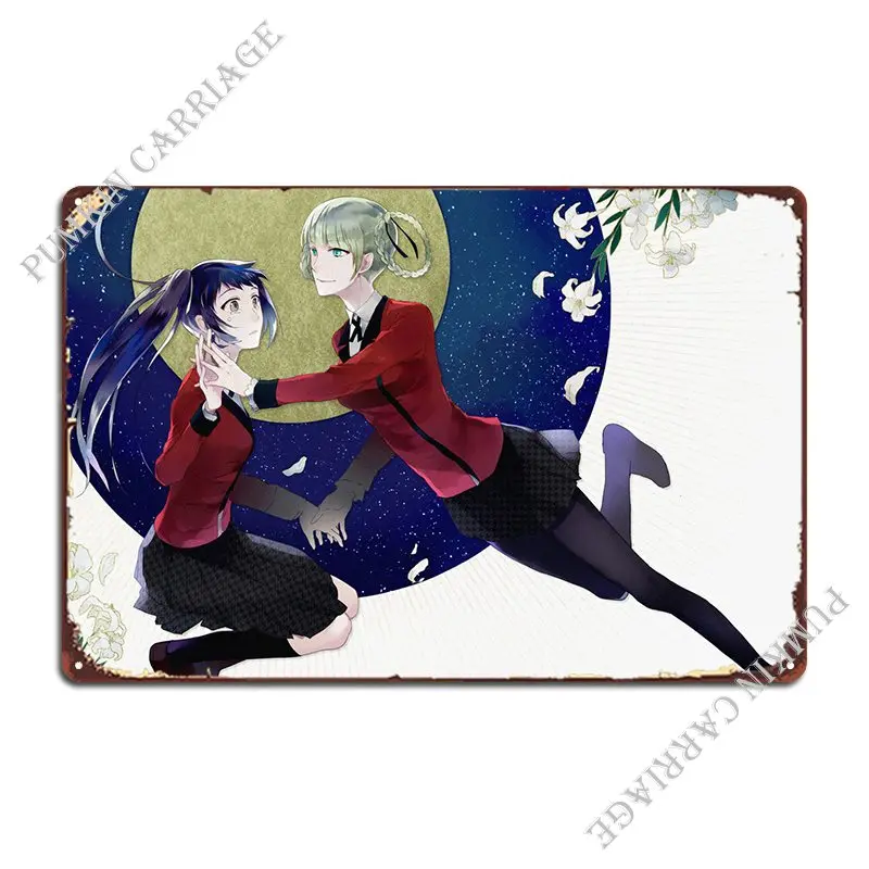 

Anime Kakegurui Metal Signs Cinema Garage Bar Print Garage Tin Sign Poster