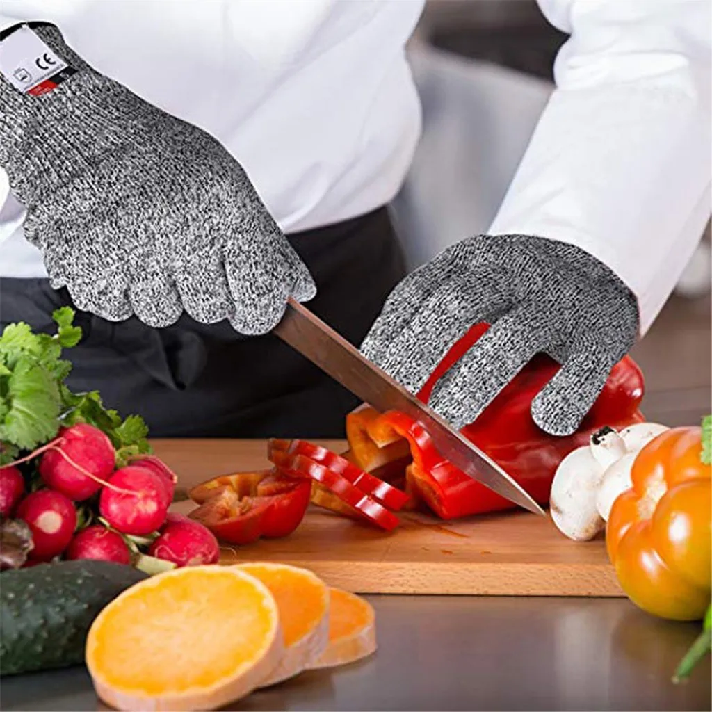 

Cut-resistant Gloves High Level 5 Protection Golve Wearable Durable HPPE Protective Safety Gloves Kitchen Home Garden Gloves