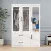 Wardrobe, Wardrobe Closet with Door, Armoire Wardrobe Closet with Mirror, Closets with Drawer for Bedroom, Armoire and Wardrobe 1