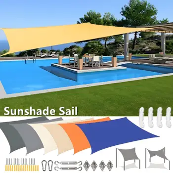 Waterproof Rectangle Sun Shade Sail – UV Block Canopy for Patio, Garden & Backyard 1