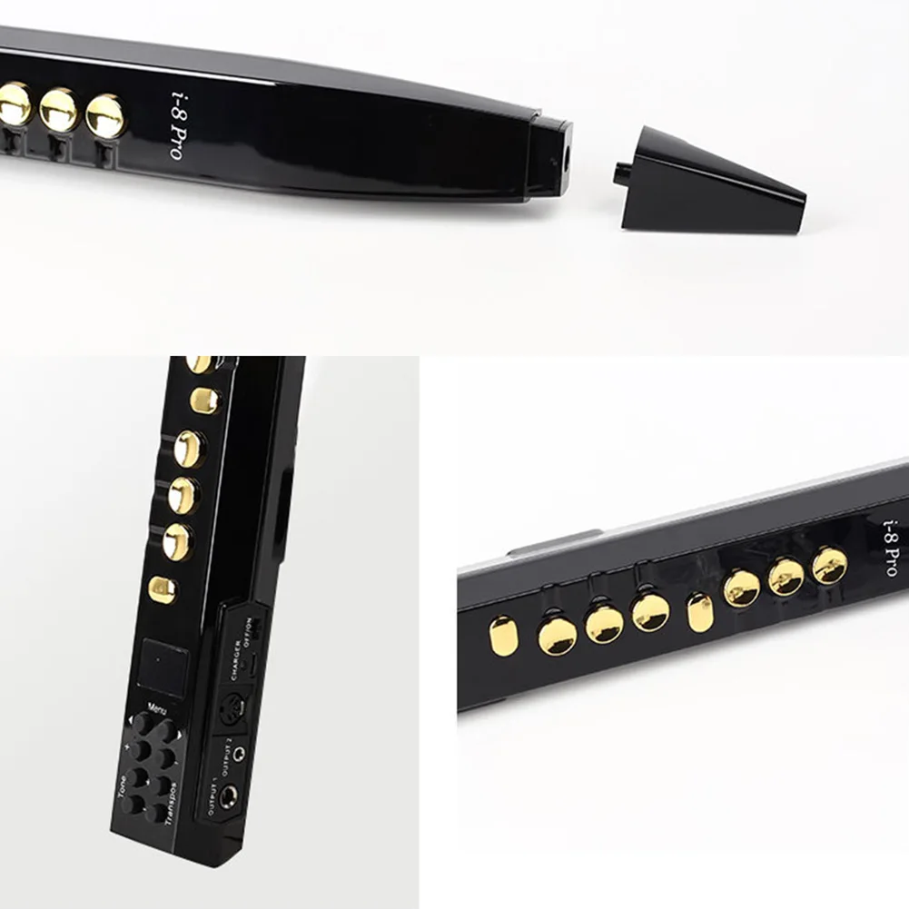 Digital Wind Instrument Rechargeable Electronic Saxophone Electric Blowpipe for Kids Adults Beginners