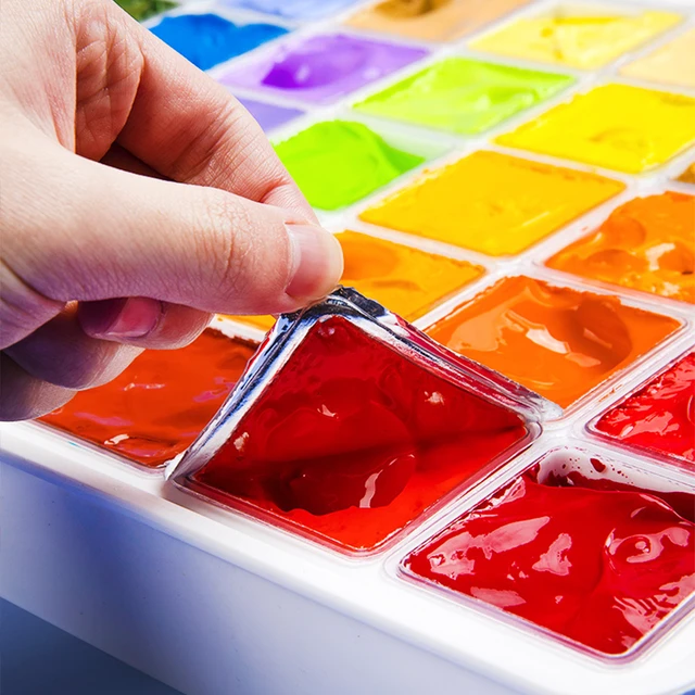 Himi Gouache Paints Set 18/24colors 30ml Jelly Cup Non-toxic