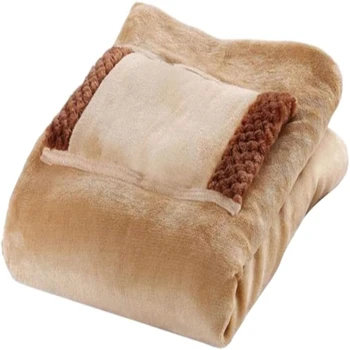 "Lap Heated Throw Blanket with Hand Warmer Pocket – USB Cable Included – 24x32 inch Size Blanket"