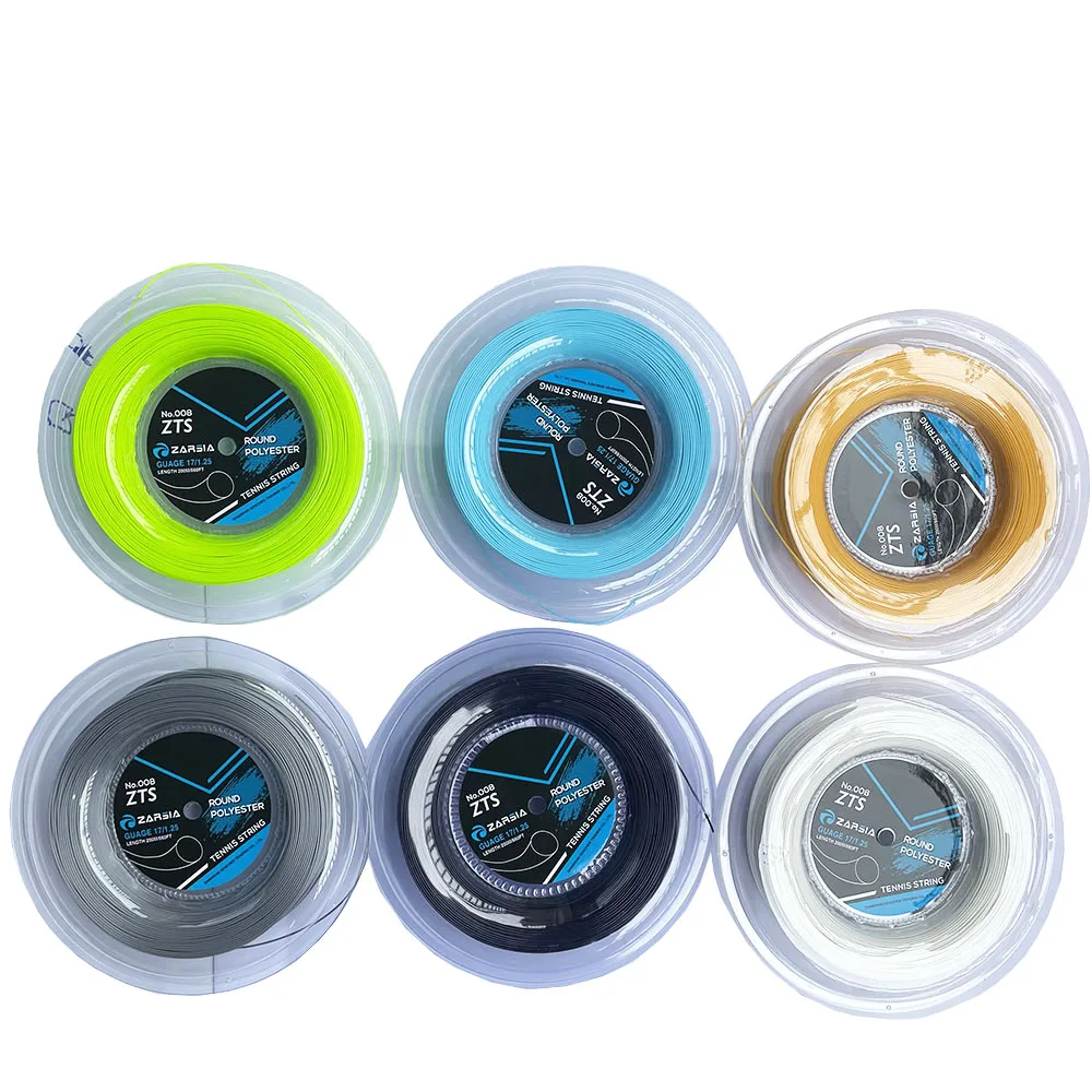 Tennis Accessories 1 Big Reel 4G Polyester Tennis Racket String 1.25MM Durable Smooth Round