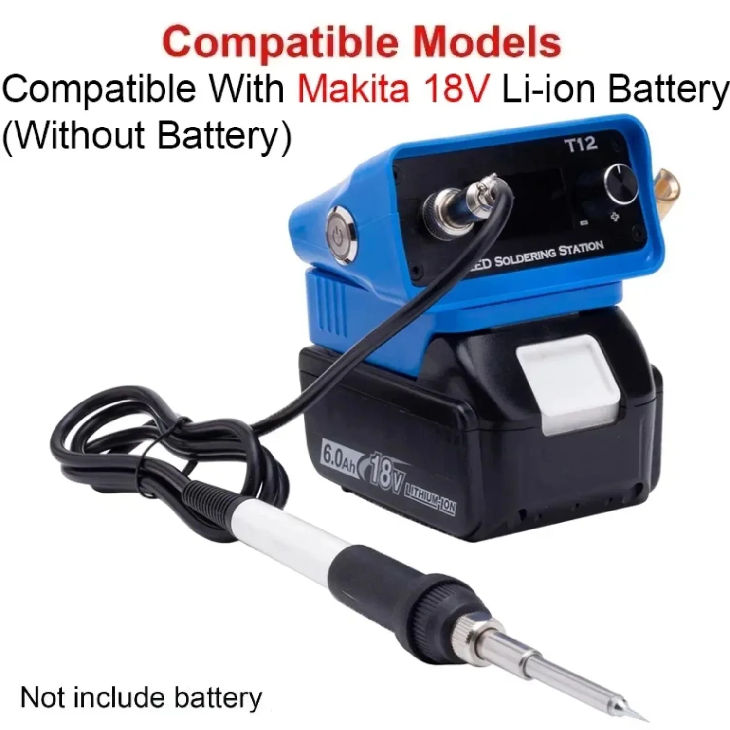 For Makita 18V Lithium-ion Battery T12 OLED Soldering Iron Fast