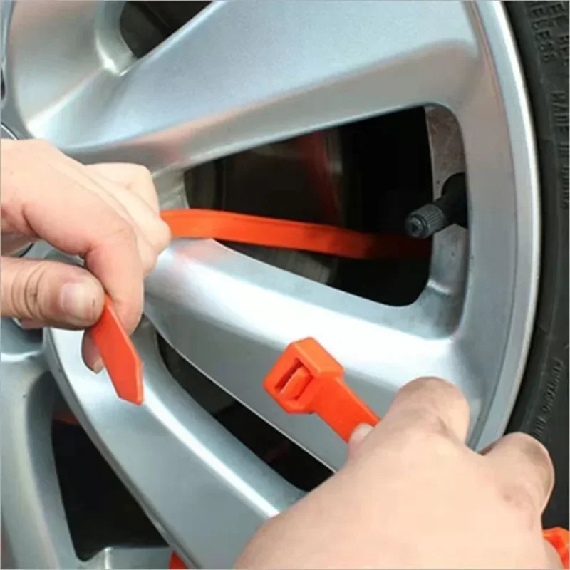 Anti Skid Snow Chains Car Winter Tire Wheels Chain Winter Outdoor Snow Tire Emergency Anti-Skid Auto Accessories 1/5Pcs