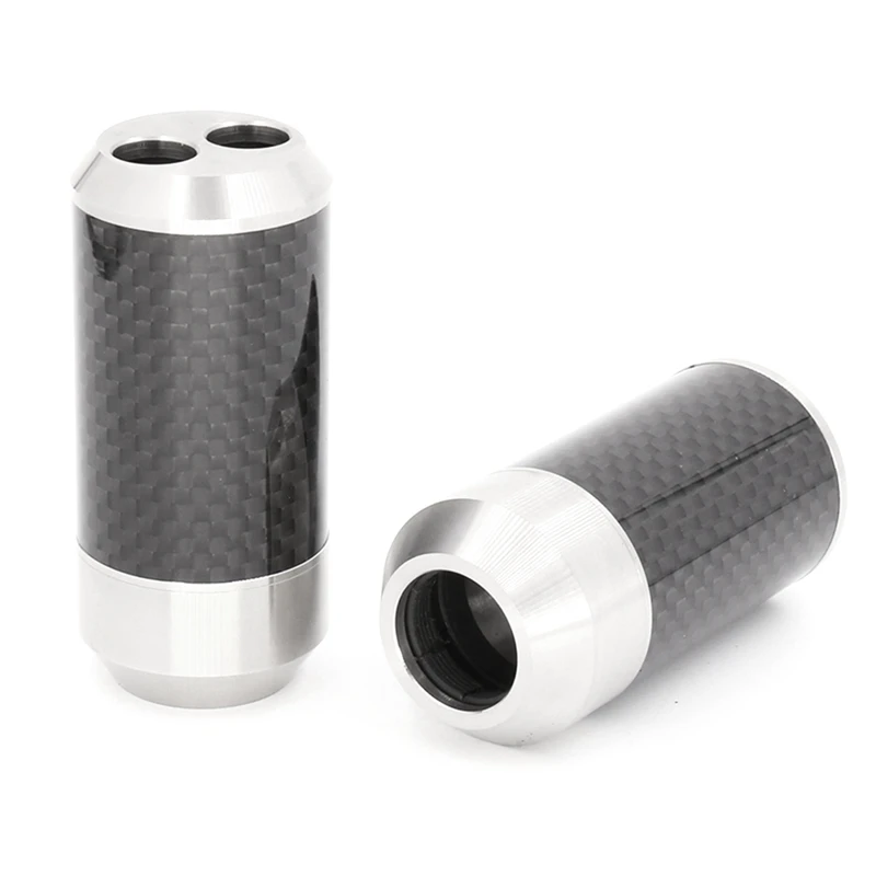 GTBL Black Carbon Fiber Audio Speaker Cable Splitter Y-Type Converter 1 In 2 Output Connector |