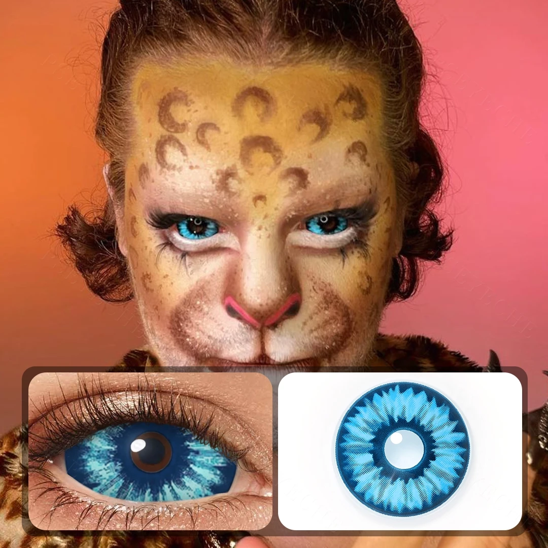Lentes Sclera de 22MM, lentes de contacto Demon Halloween, lentes