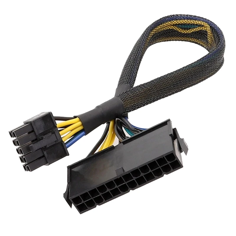 Power Cable 24 Pin to 10 Pin PSU Main ATX Adapter For Motherboard