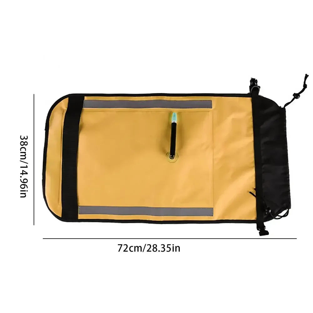 Collapsible paddle bag float self-rescue buoyancy airbag reflective strip safety kayaking aid