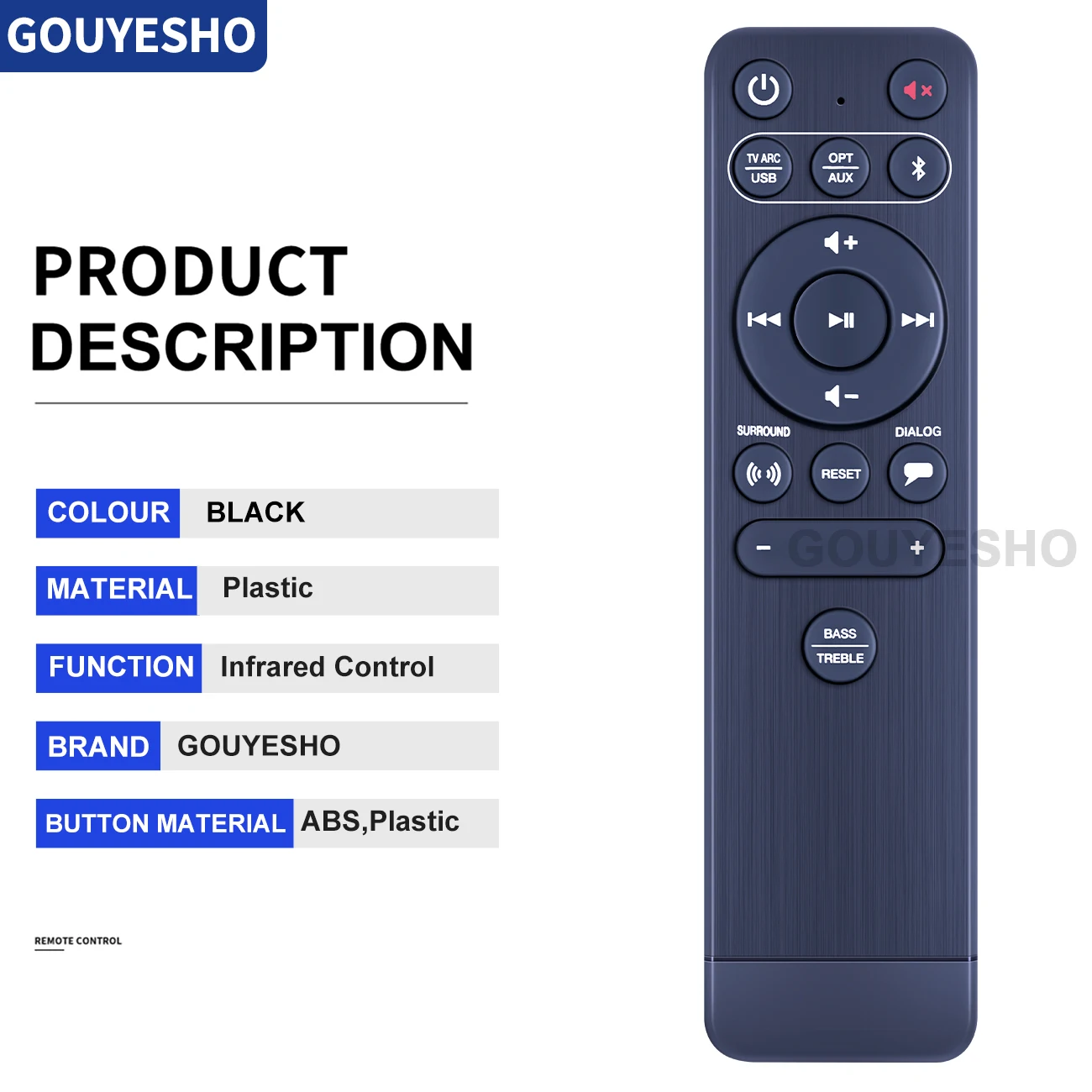 크리에이티브 스테이지 V2 2.1 채널 160W 블루투스 사운드바용 리모컨