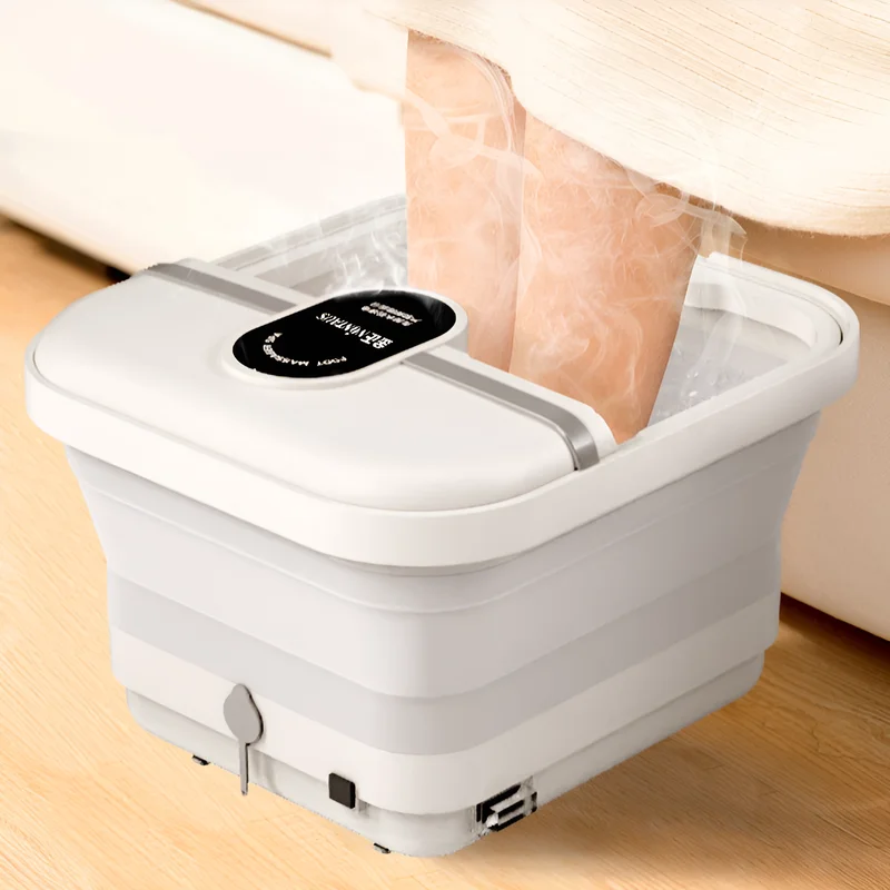 Automatic Heating Foot Bath Portable Automatic Footbath Constant Temperature Heating Electric Massage Folding Footbath Household Massage Foot Bath