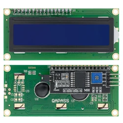 Enhanced LCD Display Module with Blue-Green Screen and I2C Interface - 5V (IIC LCD1602 Blue)