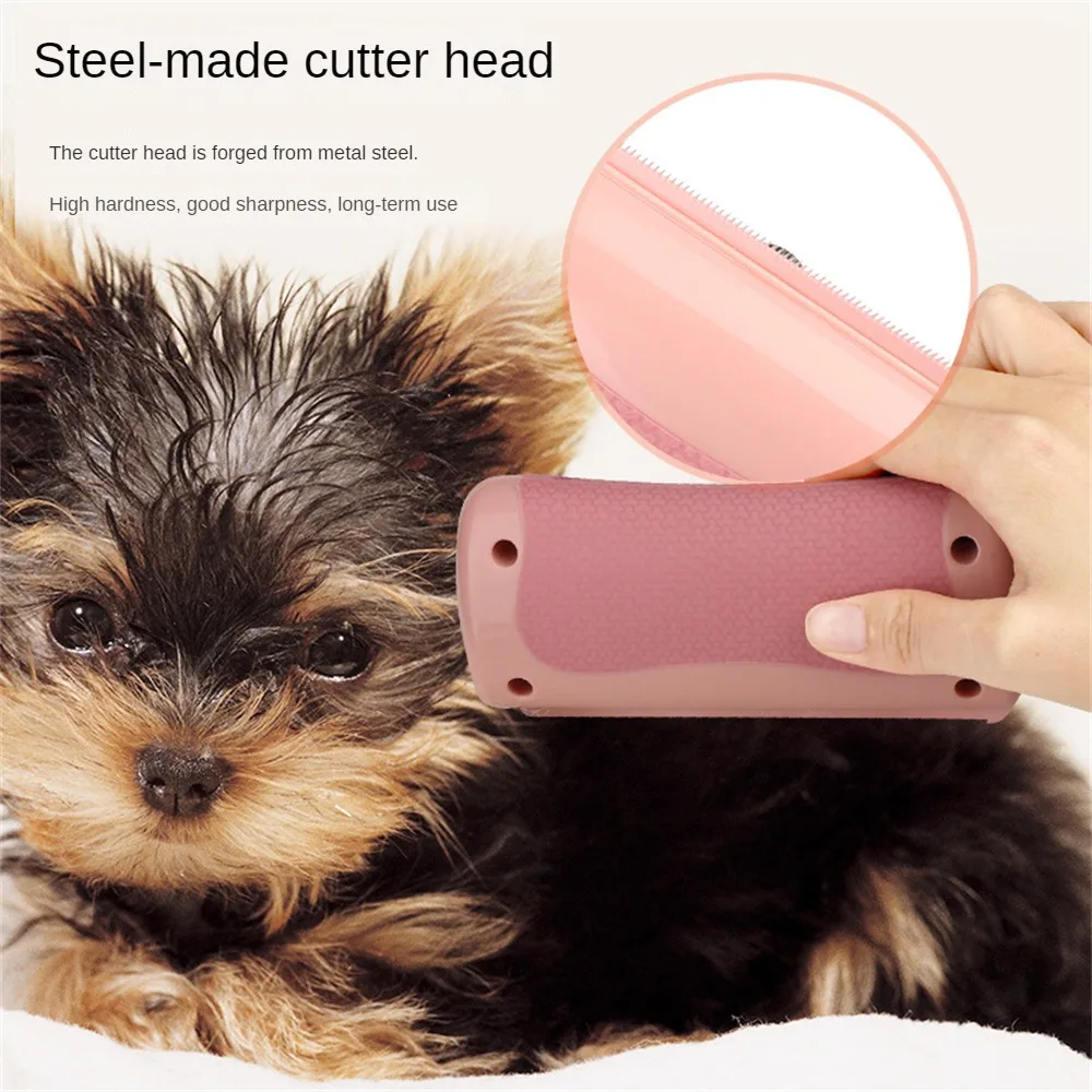 개 및 고양이 제모기, 내구성, 사용하기 쉬운 디자인, 효율적인 미끄럼 방지 제모, 부드러운 제모 브러시, 애완 동물 미용 도구 