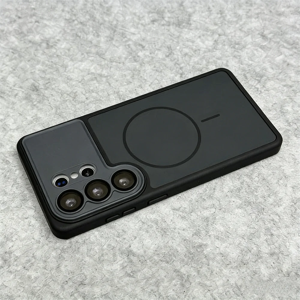 Enhanced Magnetic Glass Lens Protection Case with Large Window & Wireless Charging for Ultimate Shockproof Defense