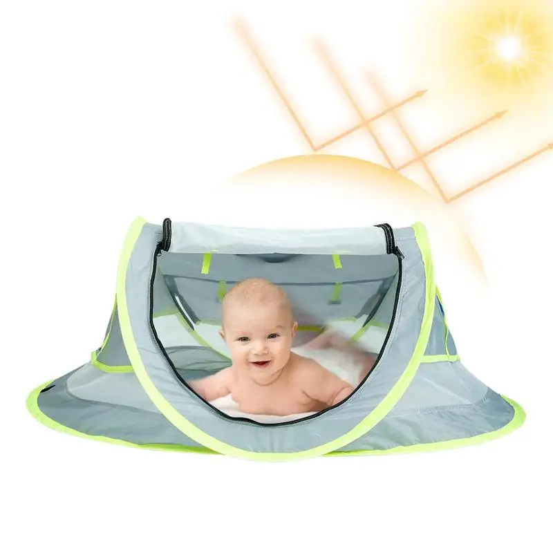 

Portable Mosquito Net for Baby Travel Tent Foldable Automatic Emancipate Beach Protectors Baby Playing Multifunctional Sun Shade