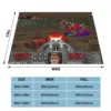 Game Blanket Flannel DOOM Cozy Soft FLeece Bedspread 3