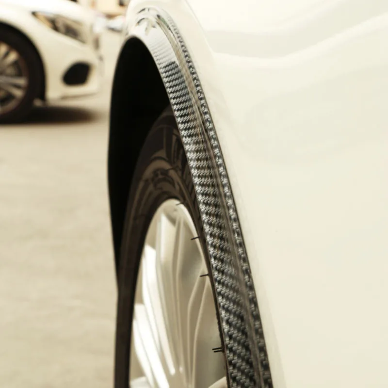 2PCS 1.5m Car Wheel Wells Fender Eyebrow Edge Trim Protector Rubber