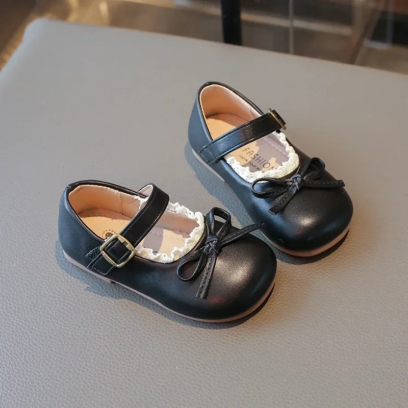 Mode Frühling Herbst Mädchen Flache Schuhe Bowknot Kinder Prinzessin Leder Schuhe Kausalen Vielseitige Kinder Schuhe für Hochzeit Party – Detail 12