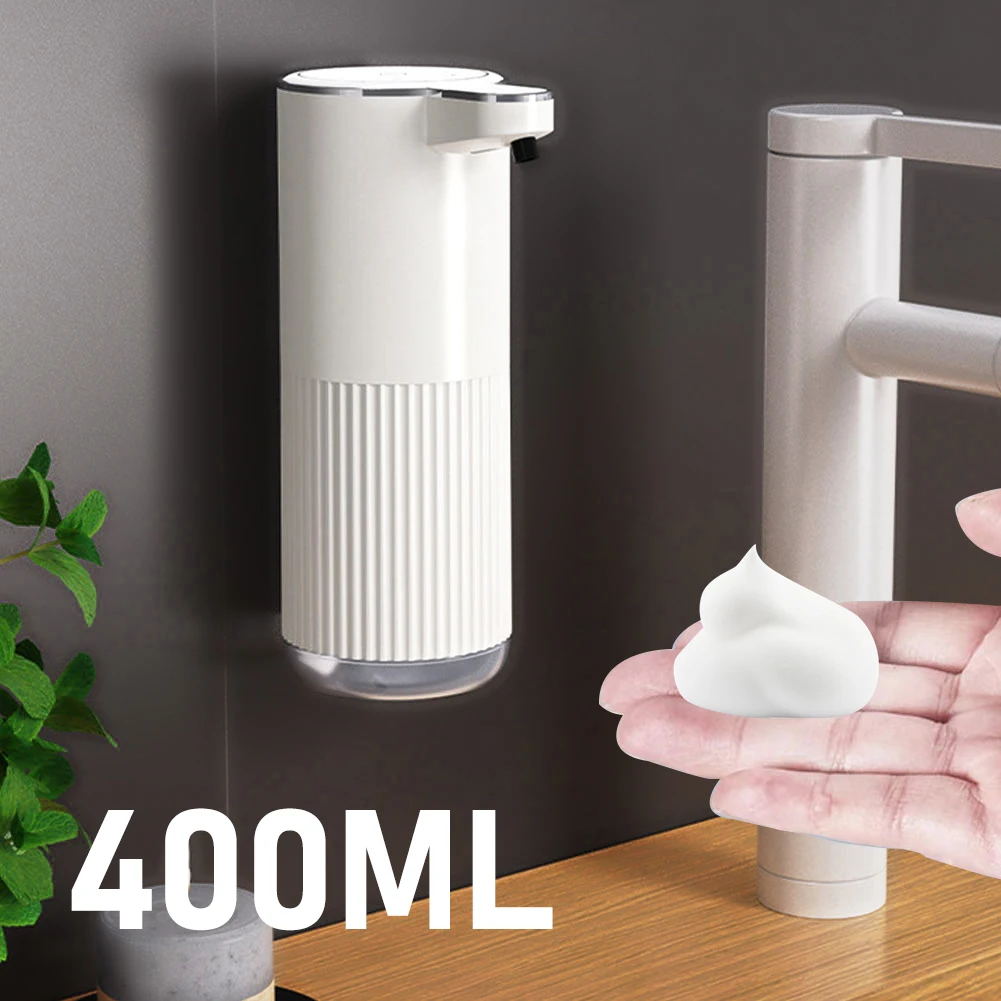 Soap Dispenser Automatic Touchless Foaming 400ml USB Rechargeable Electric Foam/Gel