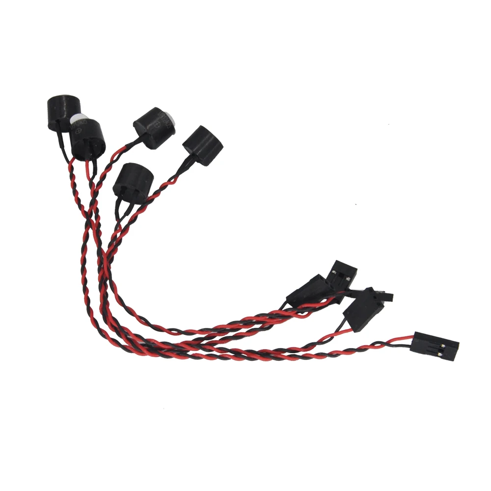 Buzzer actif 5V pour drone FPV RC, connecté à une carte de contrôle, alarme sonore