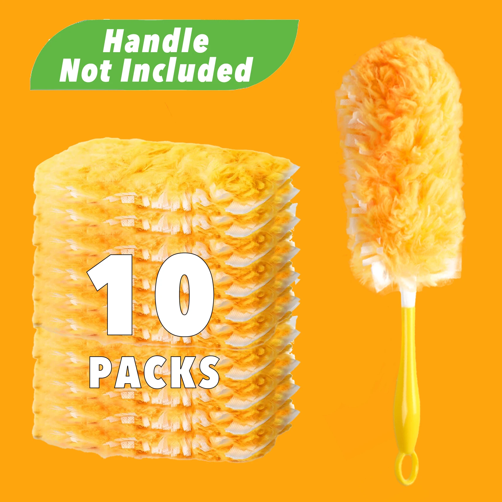 Disposable Duster Refills Cleaning Duster 10 Packs 360 Degree Multi-Surface Duster For Swiffer Heavy Duty Refill
