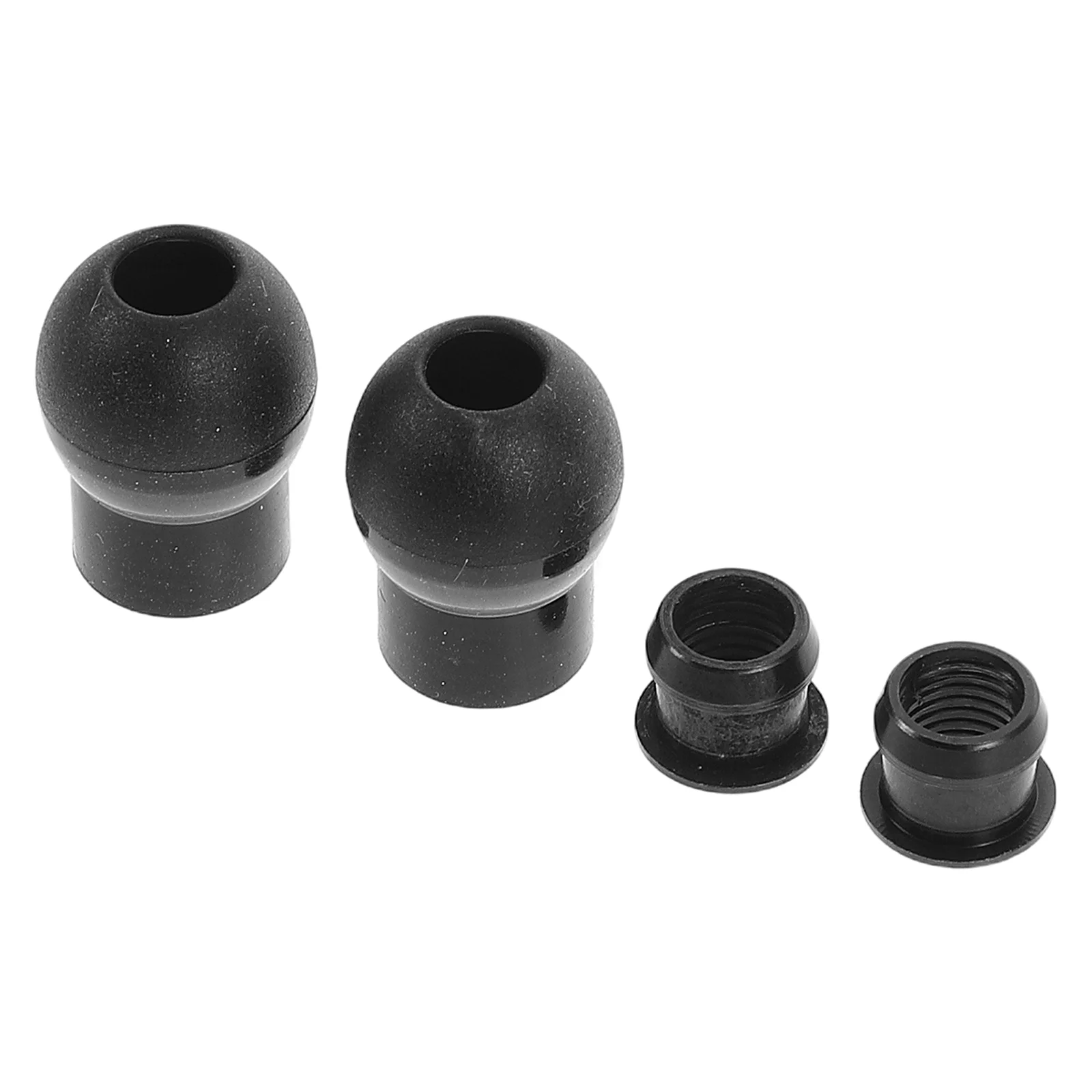 2 Pcs Stethoscope Earplugs Soft Silicone Replacement Parts Universal Buds Medical Health Care Black Listening Equipment Hearing