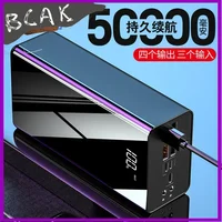 Hot New Style BCAK 50000 MAh 100000 MAh  Factory Wholesale Ultra-large Capacity New Style Power Bank 2A Fast Charging Customized