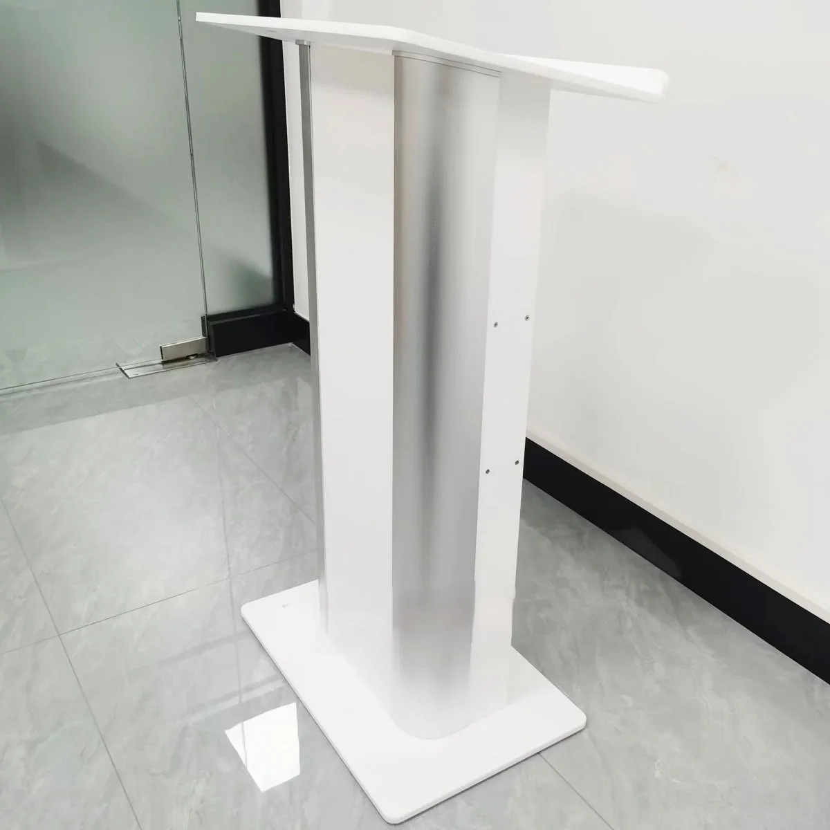 Aluminum alloy + acrylic splicing podium plexiglass oath platform wedding host podium auditorium speech teacher