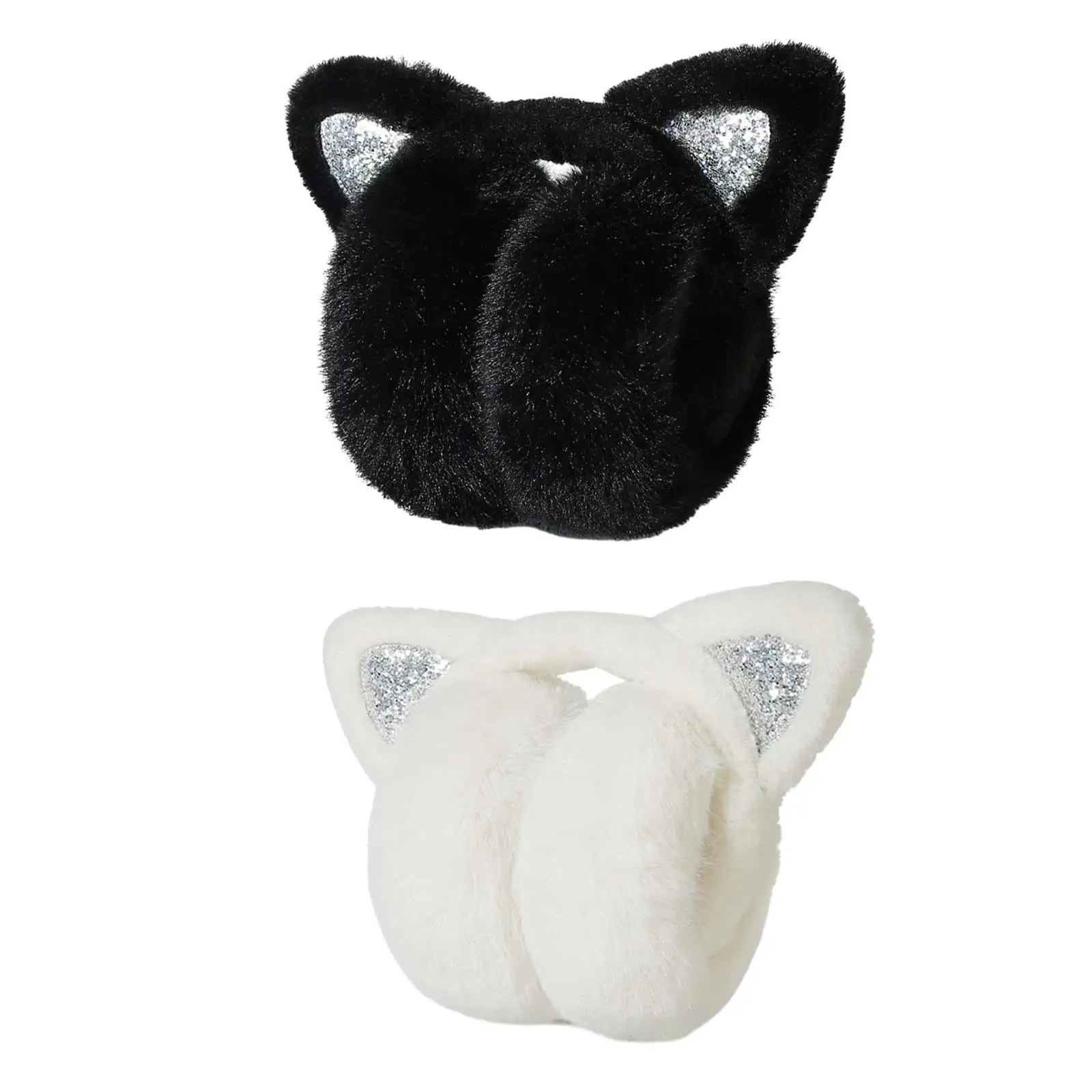 Winter Ear Muffs Women Polyester Foldable Comfortable Premium Earmuffs Ear Warmers for Outdoor Cycling Traveling Skiing Skating
