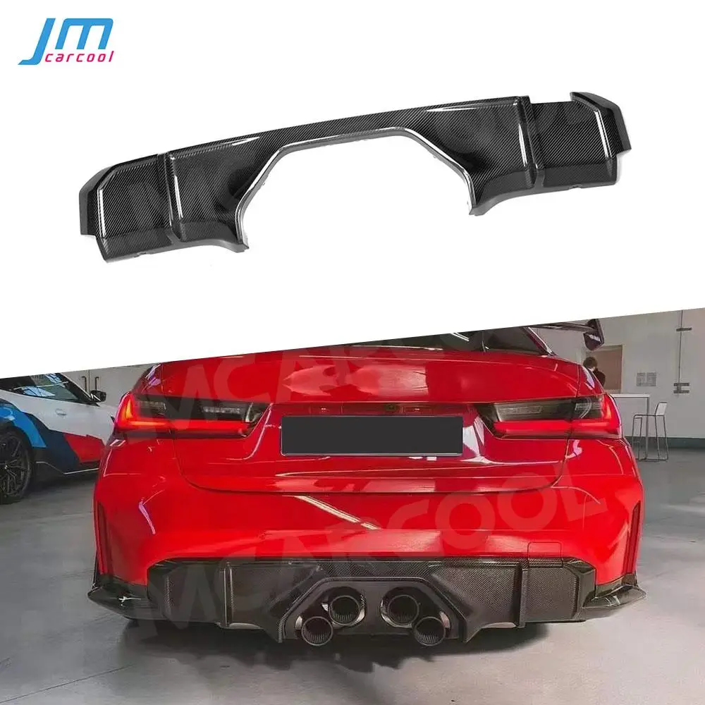 

Rear Bumper Lip Spoiler Diffuser Dry Carbon for BMW 3 4 Series G80 G82 G83 M3 M4 2021 UP MP Style Fiber Glass