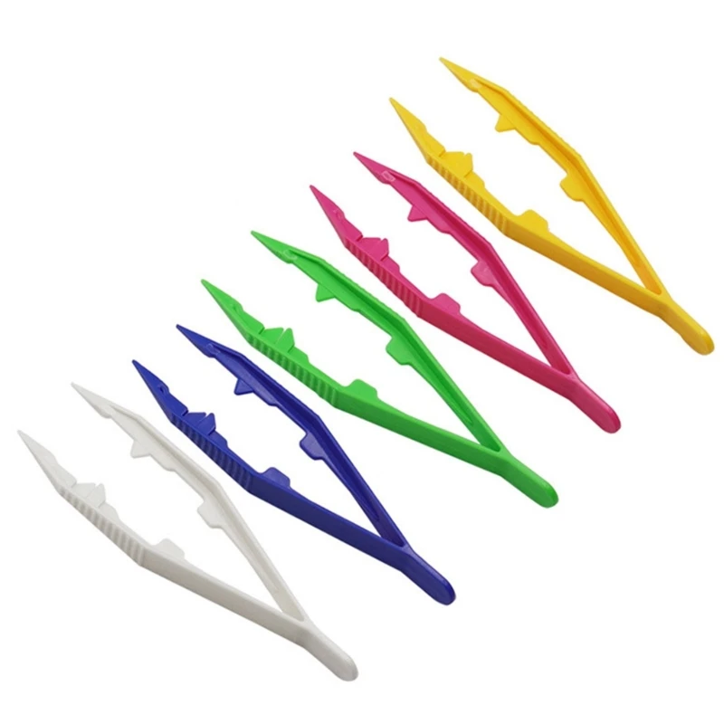 6pcs Kids Tweezers Plastic Colorful Easy Grip Toy For Toddlers,Learning  Tools For Kids In Science - Buy Kids Tweezers,Plastic Colorful Easy Grip