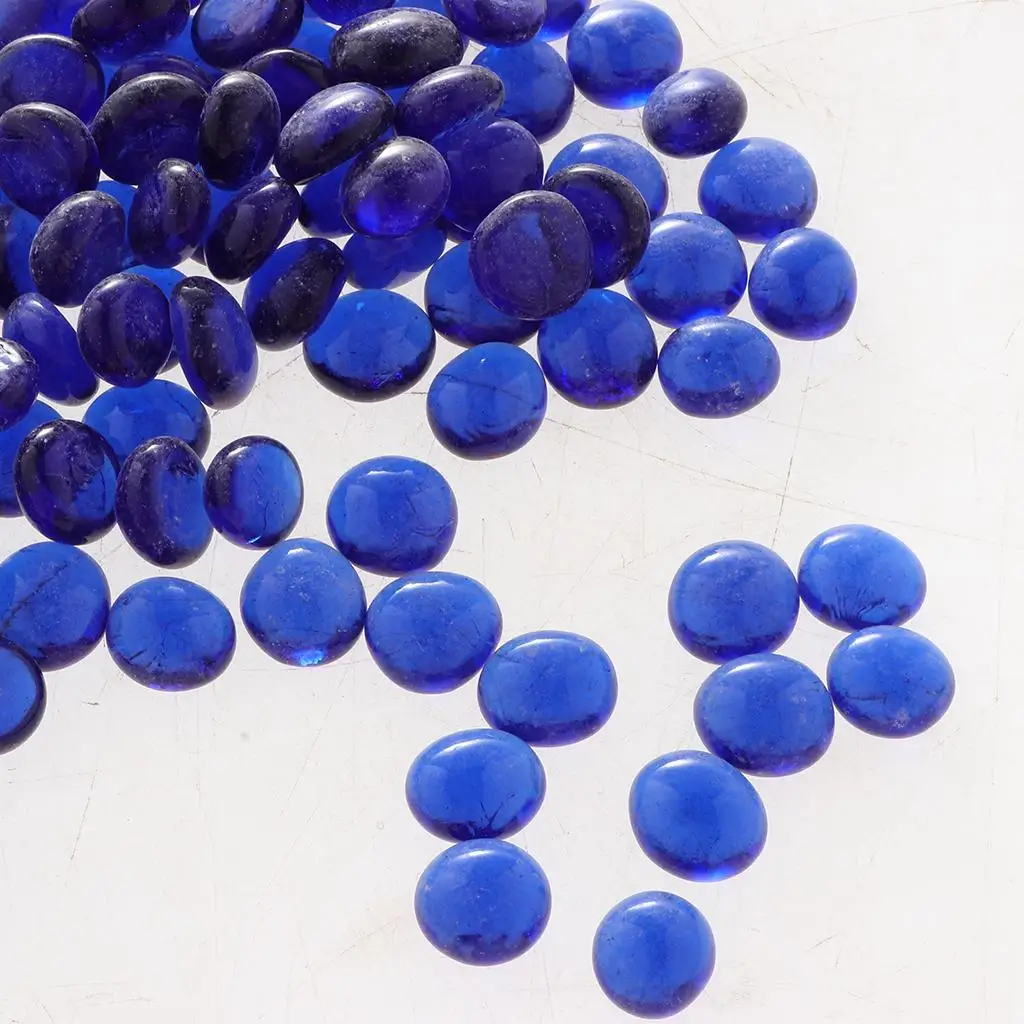 Flat Glass Marbles 100pcs Glass Beads Stones Pebbles Gems For Vases Fillers  Aquarium Supplies Table Scatter Party Decoration - Party Favors - AliExpress