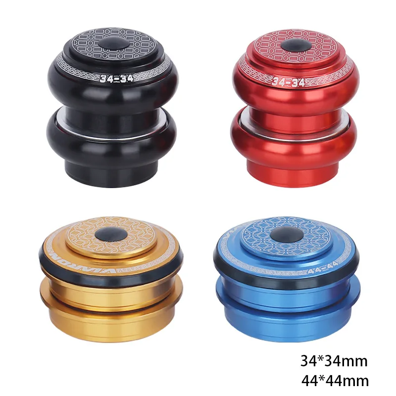 MTB Bicycle Headset CNC 1-1/8" 34MM Sealed Bearing 44MM Semi-integrated Headsets For 28.6mm Threadless Straight Tube Fork bicycle headset