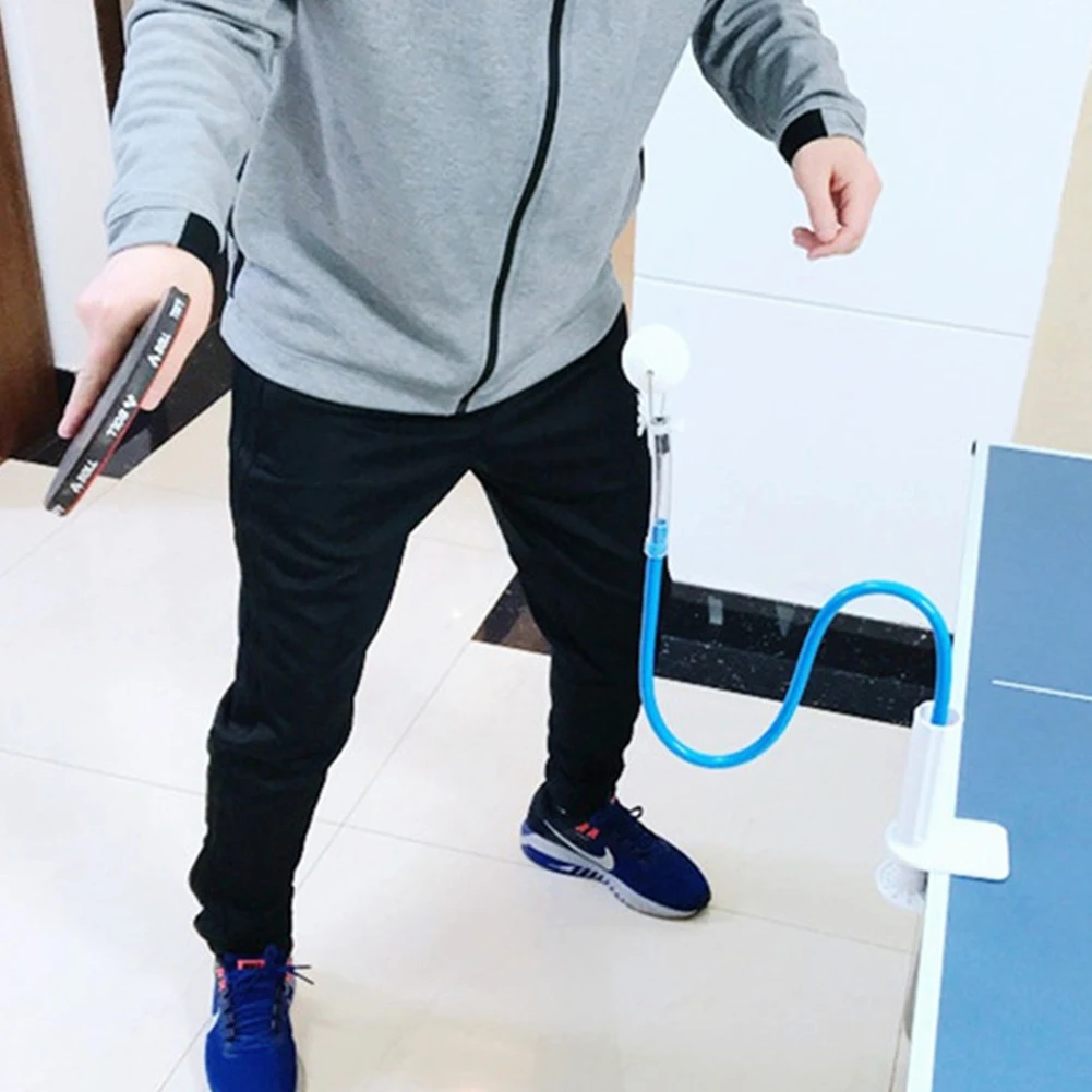 Table Tennis Trainer Practice Training Device Rapid Rebound Ping Pong Robot with Table Clamp Professional Pingpong Balls Machine