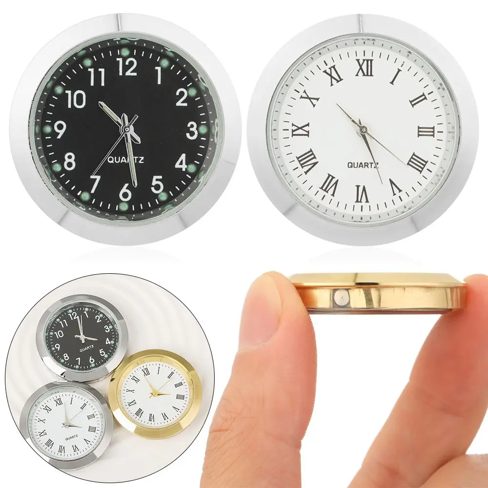 

Gifts Car Accessories Auto Ornament Mechanics Quartz Clocks Digital W atch Car Automobiles Internal Stick-On Mini Clock