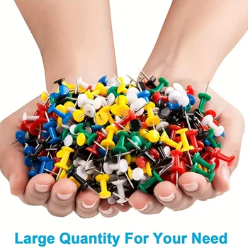 100pcs Push Pins & Thumb Tacks 1