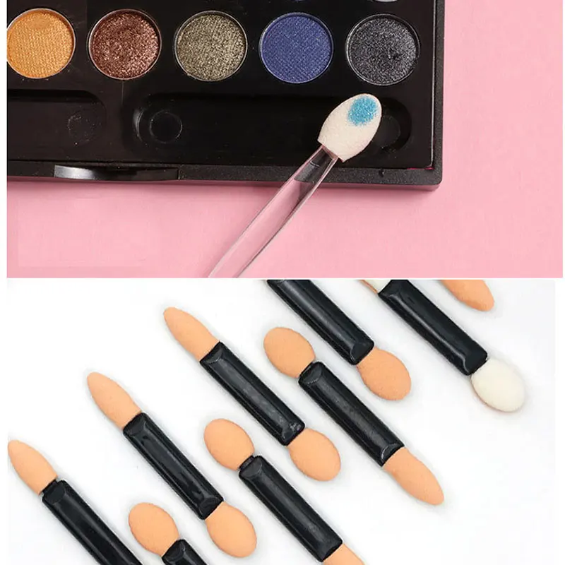 10 Pcs/Pack Nail Powder Brushes Sponge Double Sided Applicator Mirror Chrome Pigment Easy Sponge Stick Cosmetic Makeup Tools 3