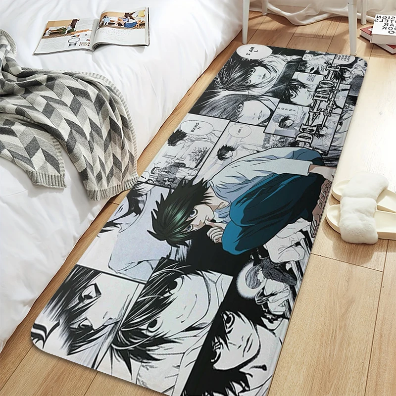 Bedroom Rug Death Note Hallway Porch Foot Mat Non-slip Kitchen Rug Home Decor Items Custom Doormat Entrance Door Slip-resistant 3