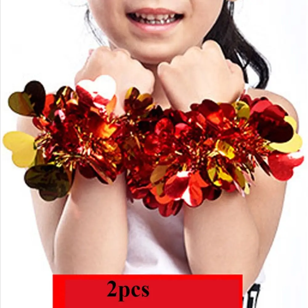 2pcs Apply to Sports Sports Game Pompoms 10 Styles Cheap Practical Cheerleading Cheering Flower Ball Games Bracelet