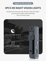 Outdoor back-clip night vision recorder, high battery life, 1080p high-definition image stabilization, 180° rotatable lens - Image 5